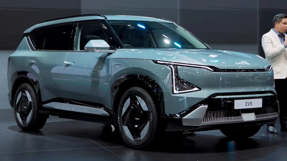 Kia EV5 – modelbillede; udstyr og årgang kan variere