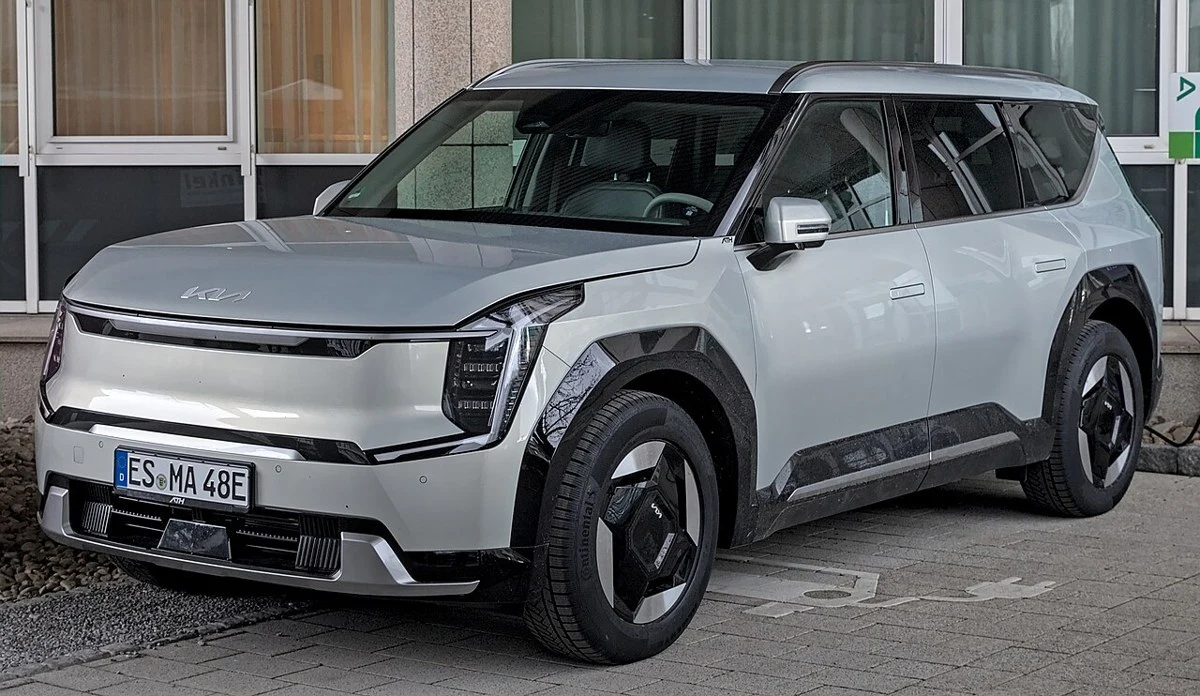Kia EV9 – modelbillede; udstyr og årgang kan variere