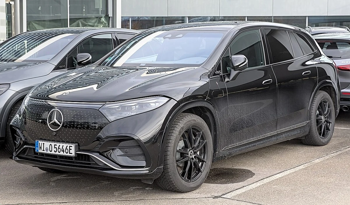 Mercedes-Benz EQS SUV – modelbillede; udstyr og årgang kan variere