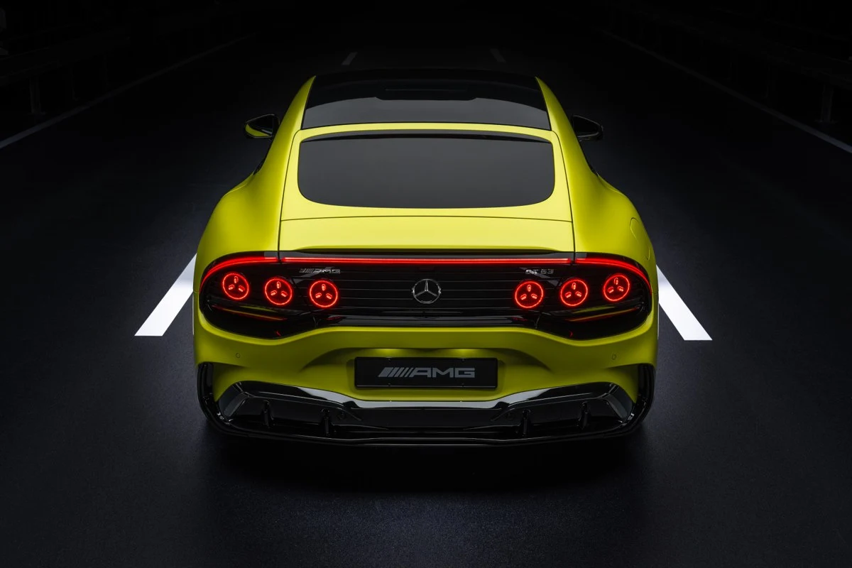 Mercedes-Benz AMG GT 4-dørs Electric – modelbillede; udstyr og årgang kan variere