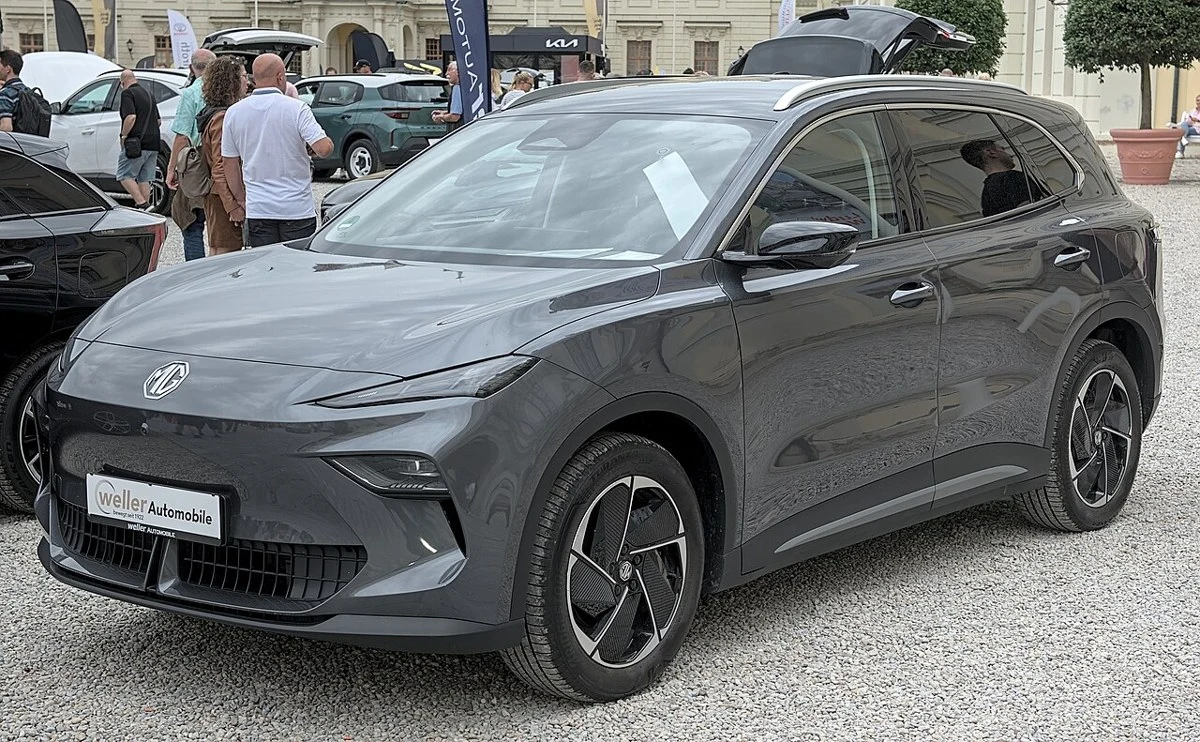 MG MGS5 EV – modelbillede; udstyr og årgang kan variere