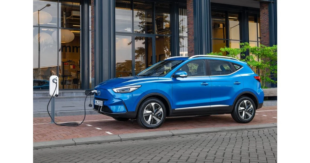 MG ZS EV – modelbillede; udstyr og årgang kan variere