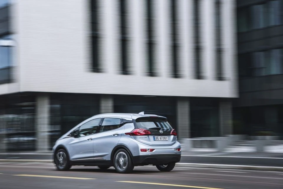 Opel Ampera-e – modelbillede; udstyr og årgang kan variere