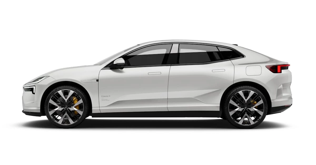 Polestar 4 Coupé – modelbillede; udstyr og årgang kan variere