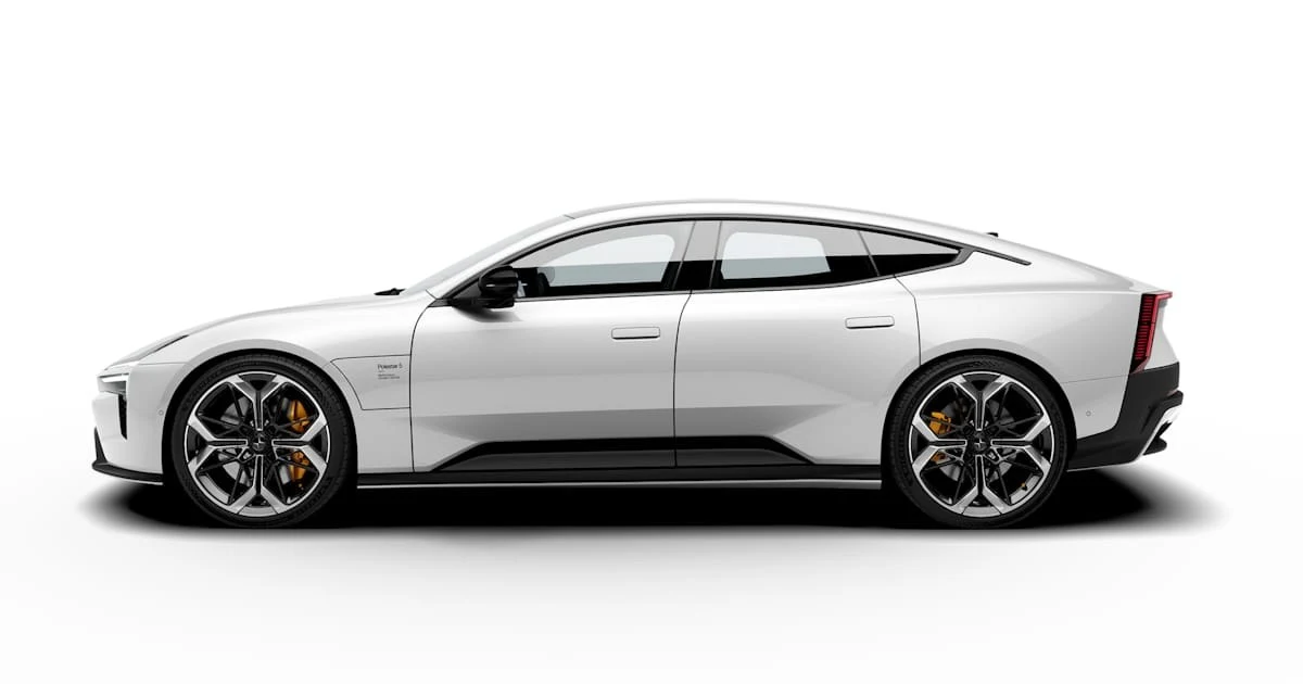 Polestar 5 – modelbillede; udstyr og årgang kan variere