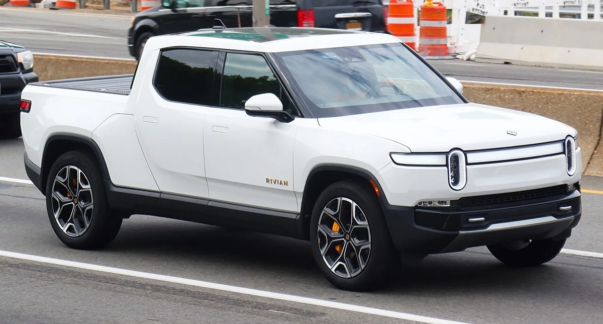 Rivian R1T – modelbillede; udstyr og årgang kan variere