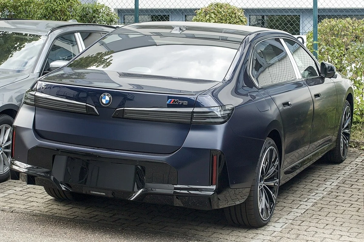 BMW i7 – modelbillede; udstyr og årgang kan variere