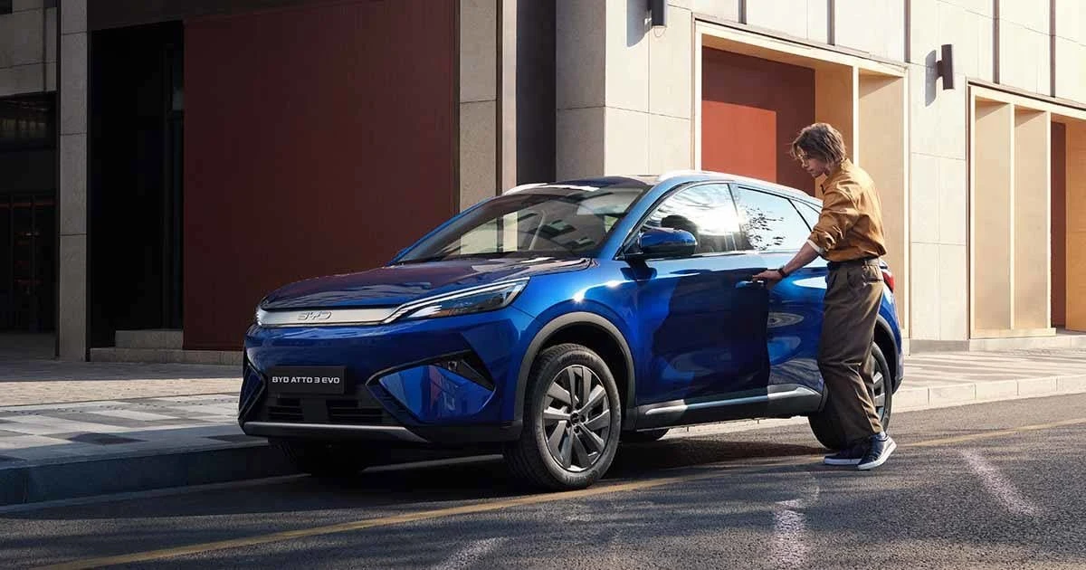 BYD ATTO 3 – modelbillede; udstyr og årgang kan variere