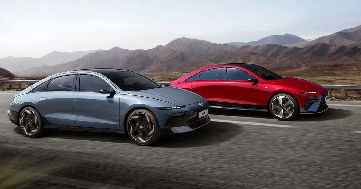 Hyundai IONIQ 6 – modelbillede; udstyr og årgang kan variere