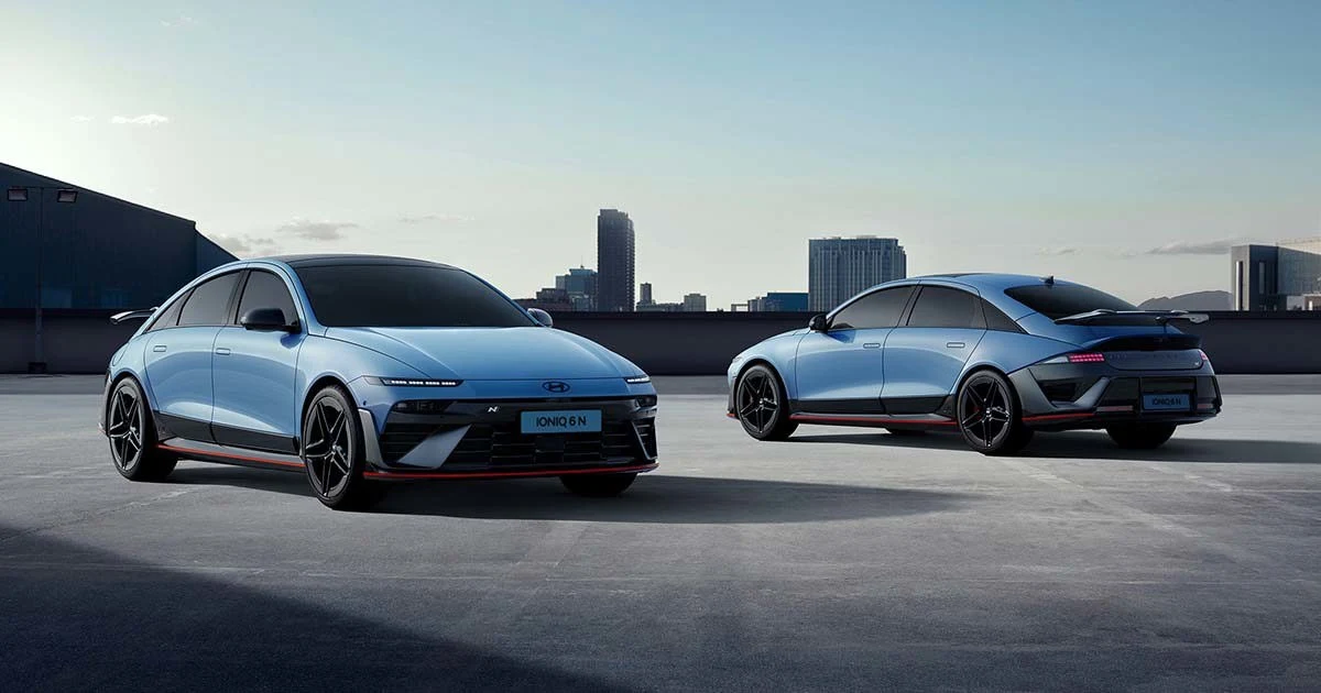 Hyundai IONIQ 6 N – modelbillede; udstyr og årgang kan variere